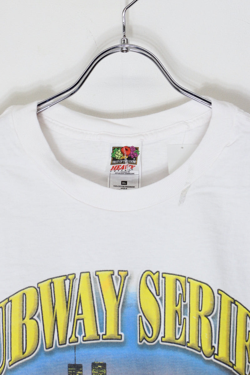 01'S S/S MLB NY METS T-SHIRT SUBWAY SERIES / WHITE [SIZE: XL USED]