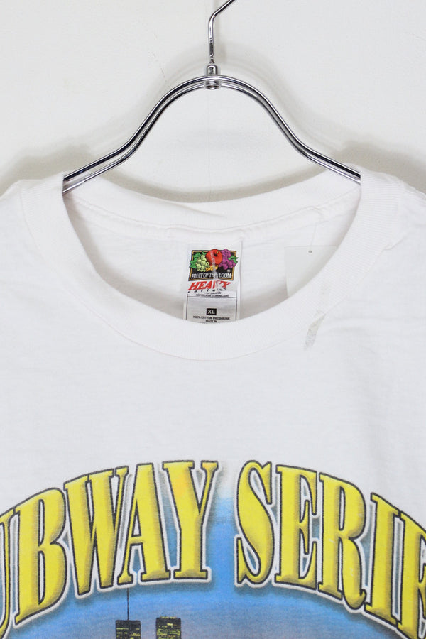01'S S/S MLB NY METS T-SHIRT SUBWAY SERIES / WHITE [SIZE: XL USED]