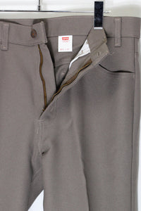 MADE IN USA 95'S 517 STA-PREST BOOT CUT PANTS / CHARCOAL [SIZE: W33L30 DEADSTOCK/NOS]