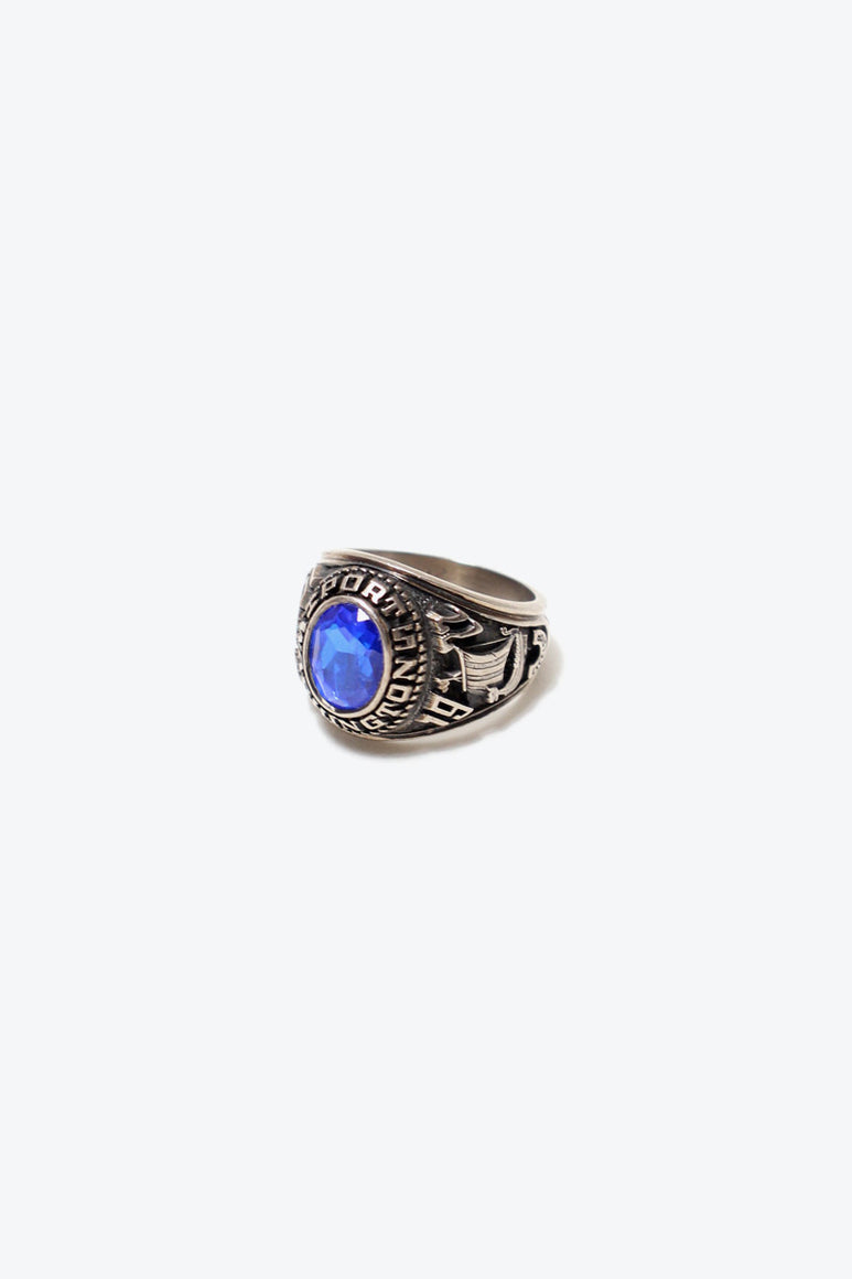 77'S 925 SILVER COLLEGE RING [SIZE: 10号相当 USED]