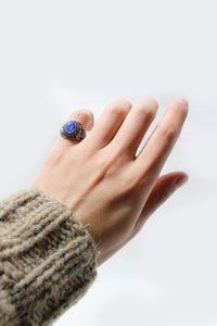 77'S 925 SILVER COLLEGE RING [SIZE: 10号相当 USED]