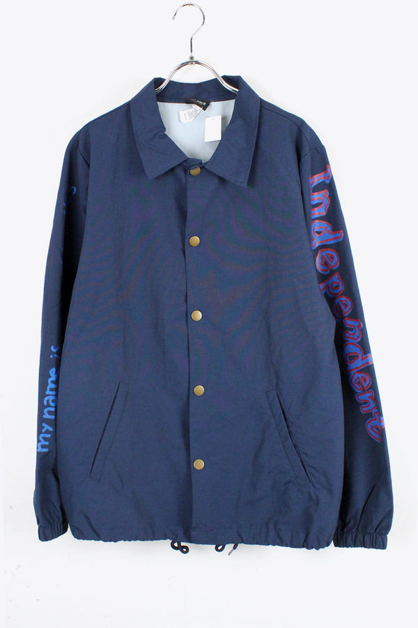 COACH JACKET / NAVY [SIZE: S USED]