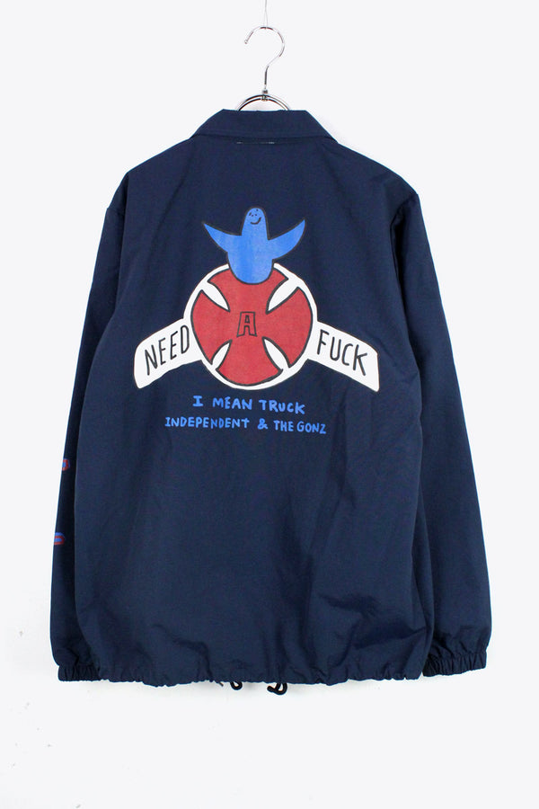 COACH JACKET / NAVY [SIZE: S USED]