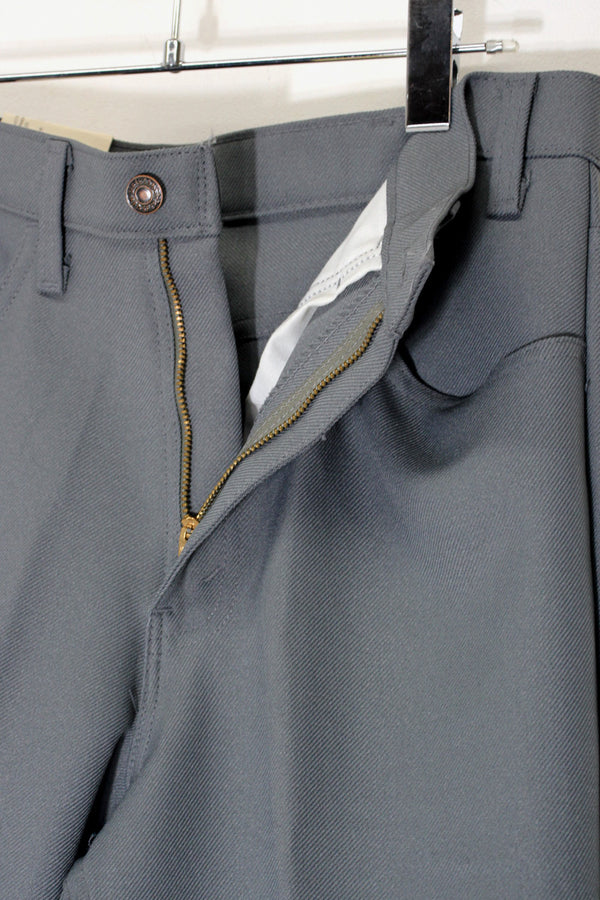 MADE IN USA 87'S 517 STA-PREST BOOT CUT PANTS / GREY [SIZE: W33L32 DEADSTOCK/NOS]