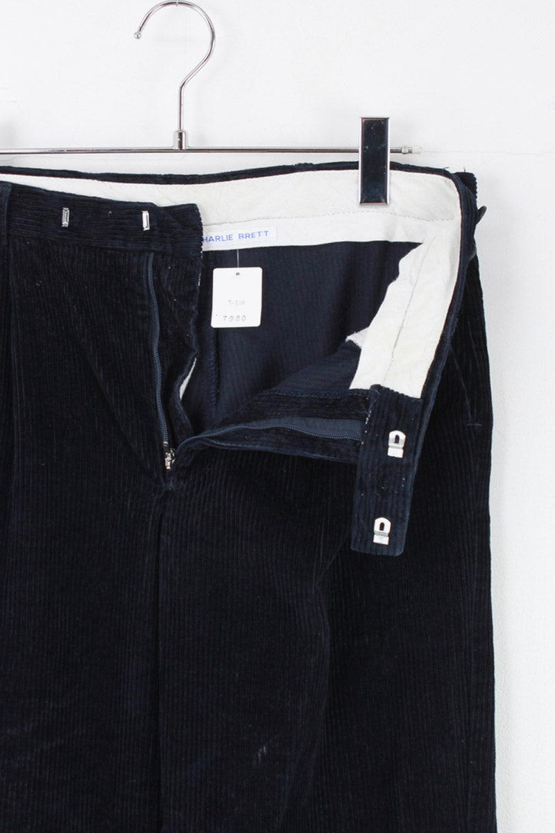 90'S CORDUROY PANTS / NAVY [SIZE: 29 (equivalent to 27) USED]