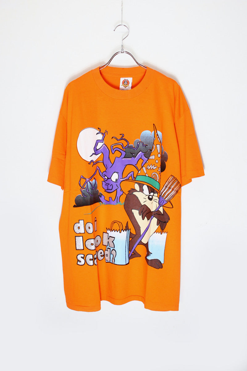 MADE IN MEXICO 90'S S/S TASMANIAN DEVIL T-SHIRT / ORANGE [SIZE: XL USED]