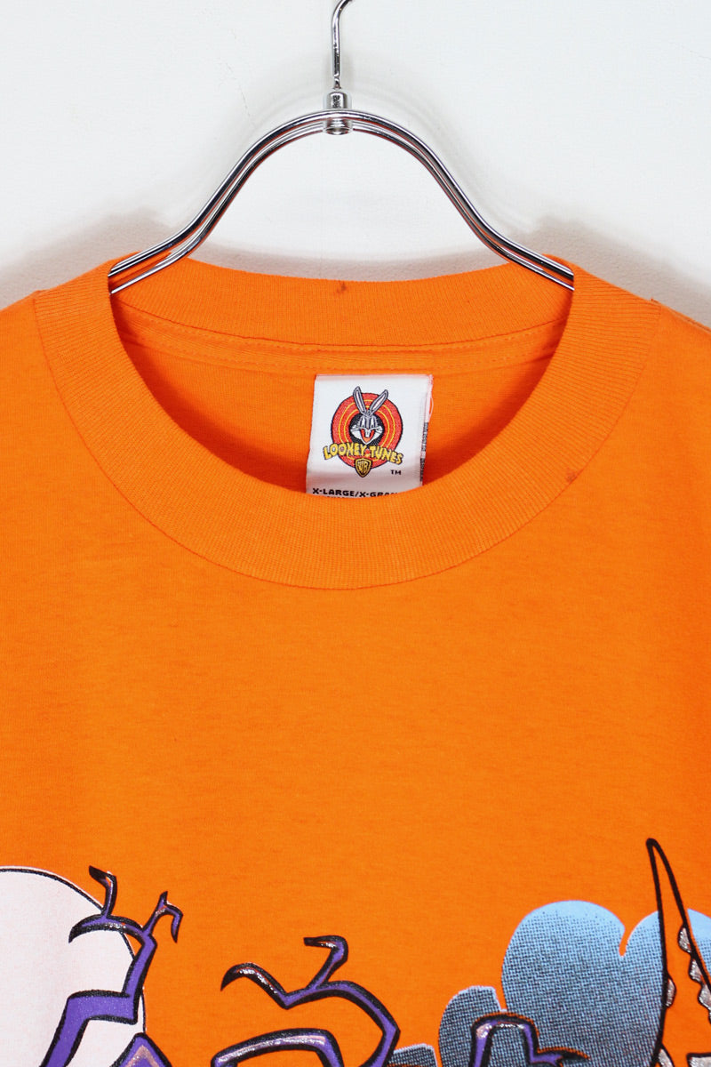 MADE IN MEXICO 90'S S/S TASMANIAN DEVIL T-SHIRT / ORANGE [SIZE: XL USED]
