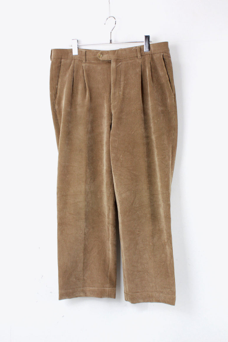 90'S CORDUROY PANTS / BEIGE [SIZE: 32相当 USED]