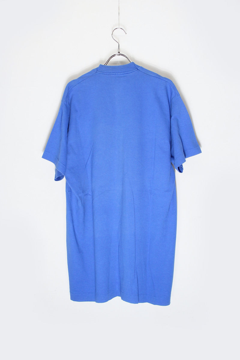 MADE IN USA 95'S S/S ST.LOUIS RAMS PRINT T-SHIRT / BLUE [SIZE: L USED]