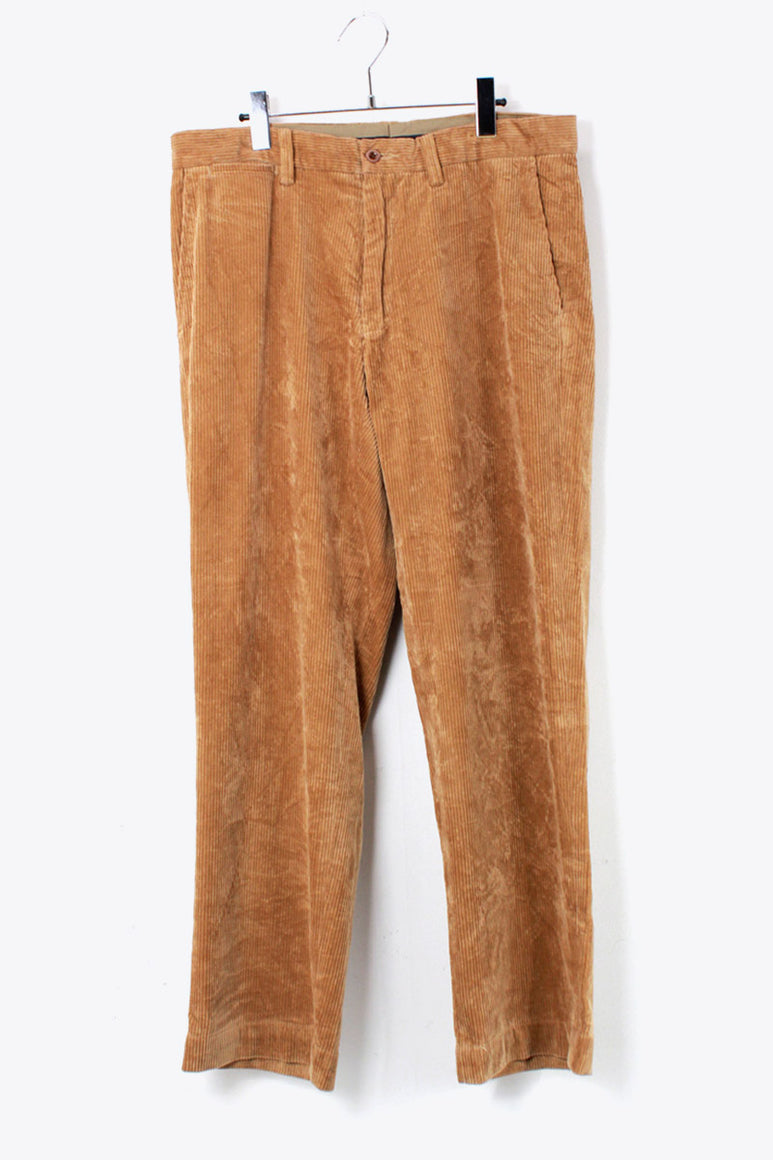 90'S CORDUROY PANTS / BEIGE [SIZE: 33x30 USED]