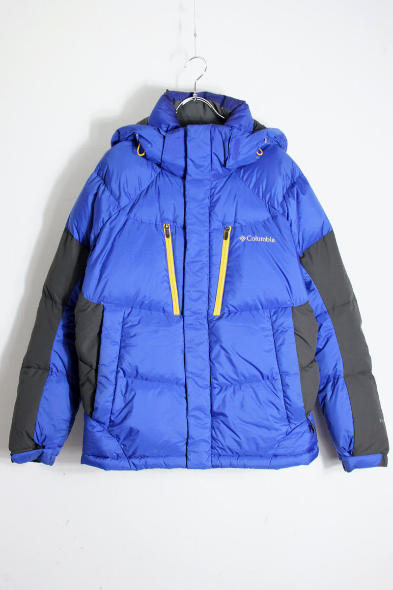 DOWN HOODIE JACKET / BLUE [SIZE: L USED]