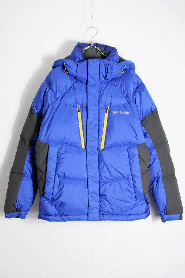 DOWN HOODIE JACKET / BLUE [SIZE: L USED]