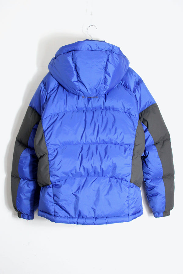 DOWN HOODIE JACKET / BLUE [SIZE: L USED]