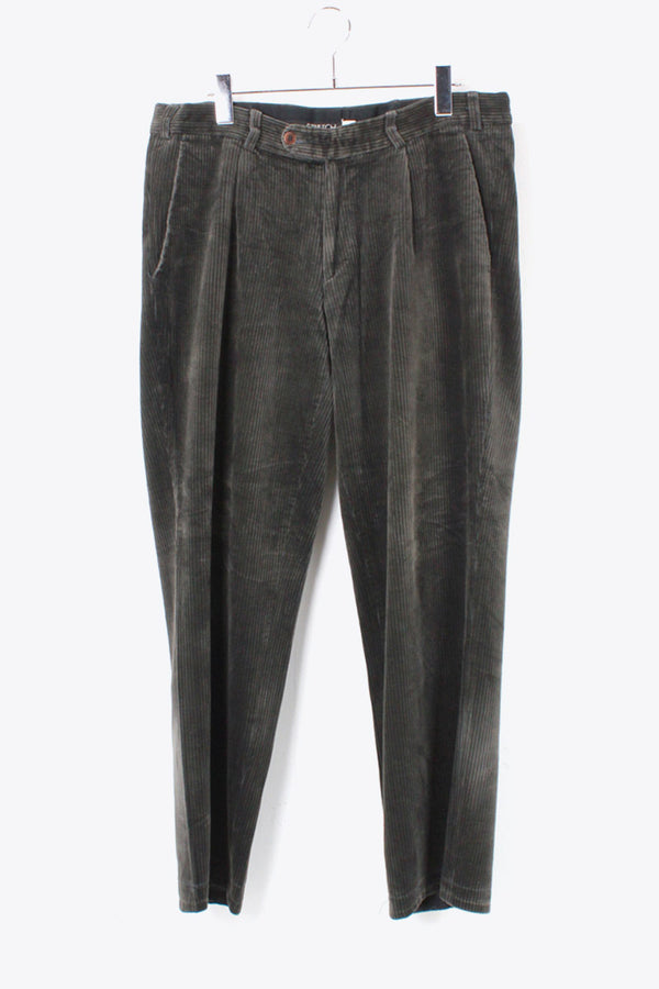 90'S CORDUROY PANTS / DARK OLIVE [SIZE: Equivalent to 32 USED]
