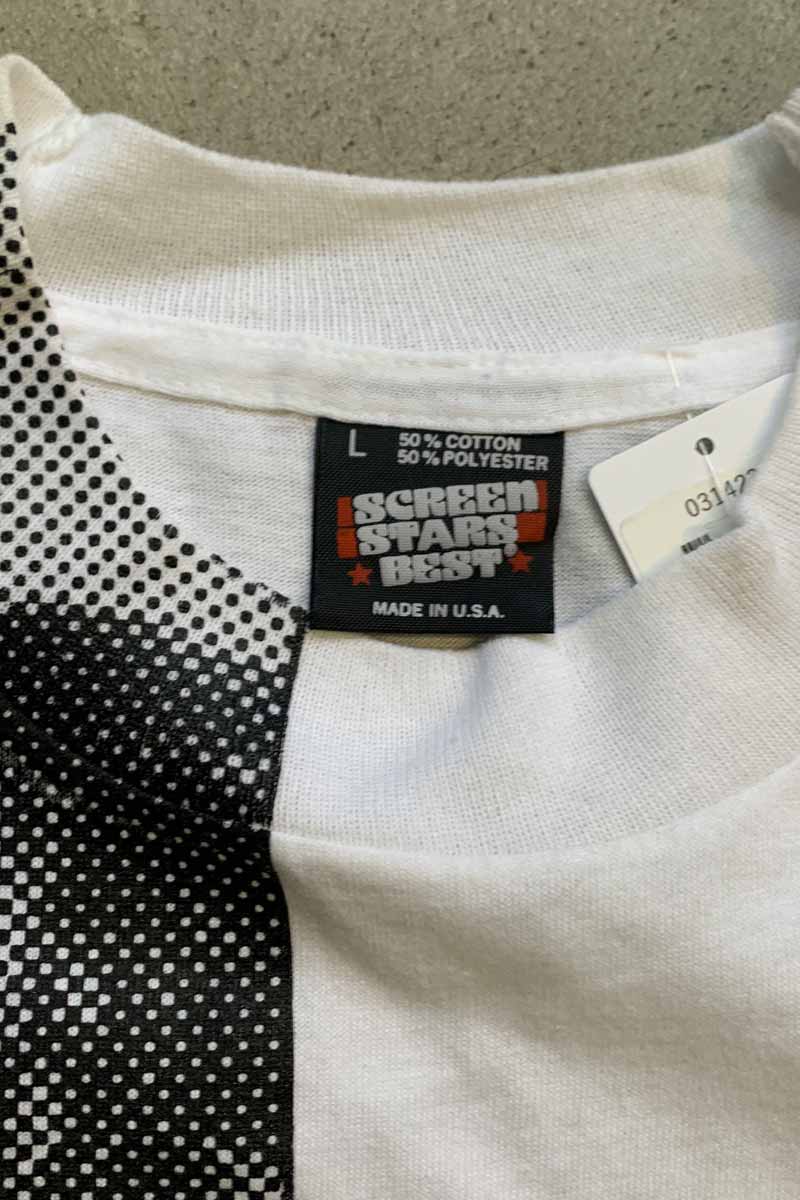 MADE IN USA 87'S S/S A PRAYER FOR THE DYING PRINT MOVIE T-SHIRT / WHITE [SIZE: L DEADSTOCK/NOS]