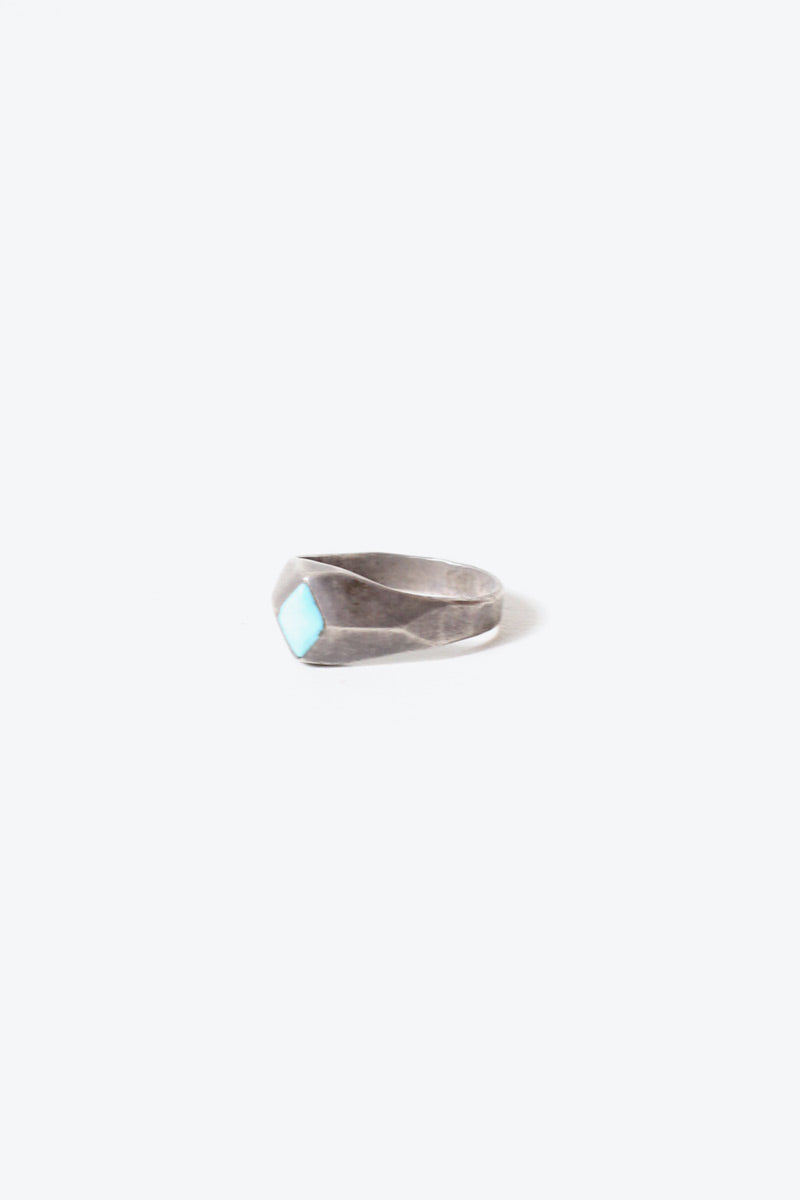 SILVER RING W / TURQUOISE [SIZE: 16.5号 USED]