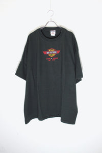 S/S LUCK TEXAS 1979 EMBROIDERY T-SHIRT / BLACK [SIZE: XL USED]