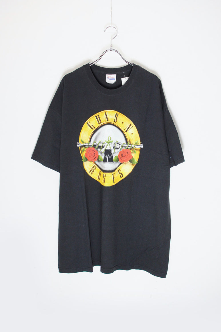S/S GUNS N'ROSES T-SHIRT  / BLACK/GOLD [SIZE: 2XL USED]