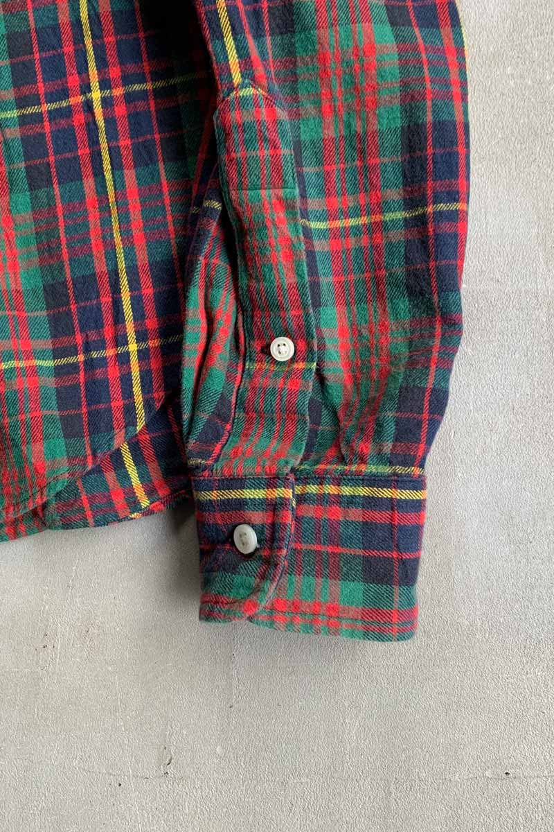 90'S L/S B.D COTTON CHECK CLASSIC FIT SHIRT / MULTI [SIZE: M USED]