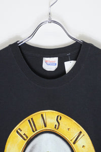 S/S GUNS N'ROSES T-SHIRT  / BLACK/GOLD [SIZE: 2XL USED]