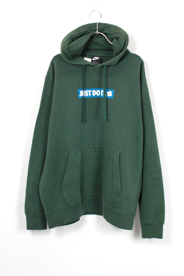 LOGO SWEAT HOODIE / GREEN [SIZE: L USED]