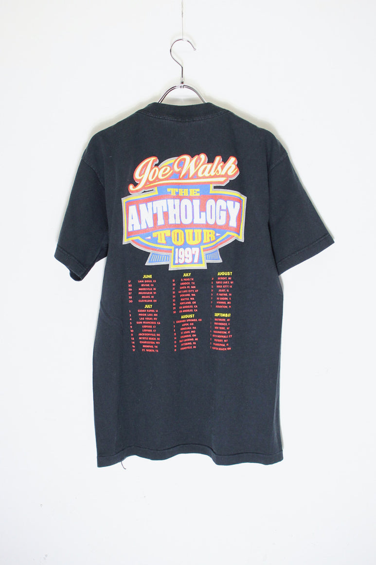 MADE IN USA 97'S S/S THE WALSH BACK PRINT T-SHIRT / BLACK [SIZE: M USED]