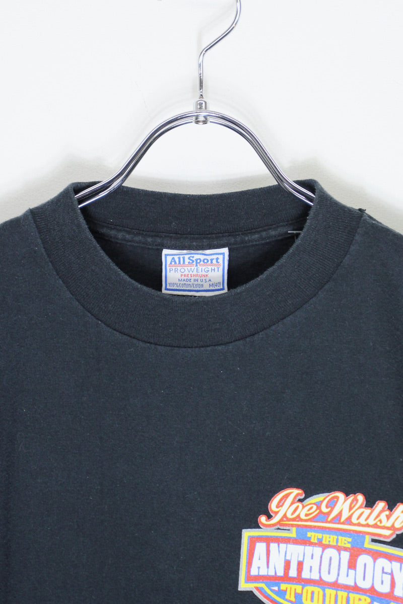 MADE IN USA 97'S S/S THE WALSH BACK PRINT T-SHIRT / BLACK [SIZE: M USED]