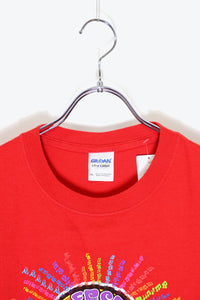 2013 S/S THE FEST FOR BEATLES PRINT T-SHIRT / RED [SIZE: XL USED]