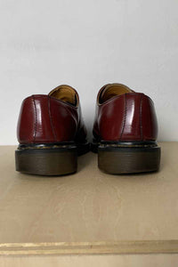 MADE IN ENGLAND 80'S 3HOLE LEATHER SHOES / BURGUNDY [SIZE: UK9 (27.5cm相当) USED]