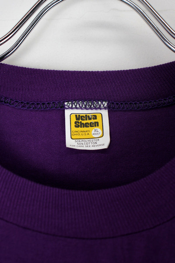 MADE IN USA 90'S WIU COLLEGE TEE SHIRT / PURPLE [SIZE: XL USED]