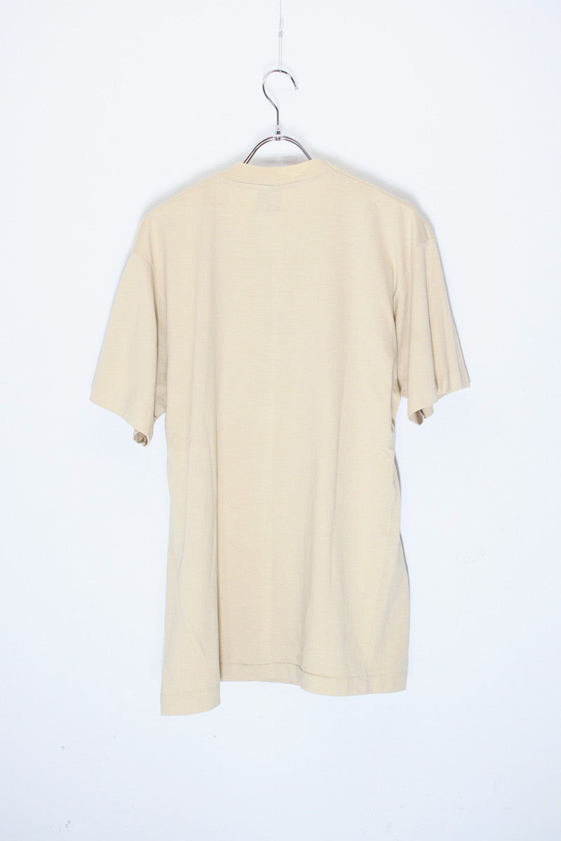 MADE IN USA 90s S/S LOS ANGELES FACE PRINT T-SHIRT / SAND BEIGE [SIZE: L USED]