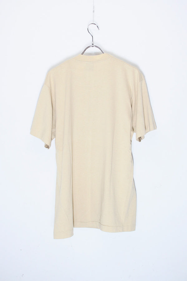 MADE IN USA 90s S/S LOS ANGELES FACE PRINT T-SHIRT / SAND BEIGE [SIZE: L USED]