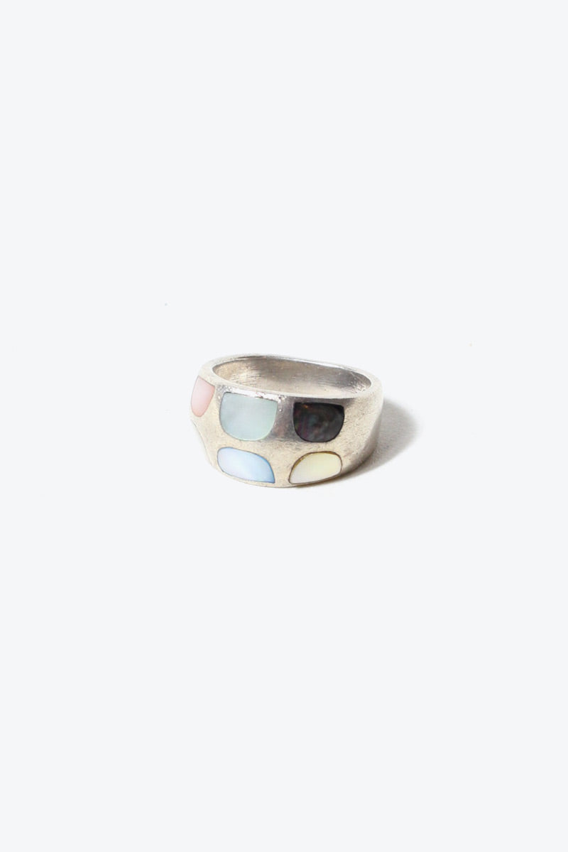 925 SILVER RING W / STONE [SIZE: 15.5号 USED]