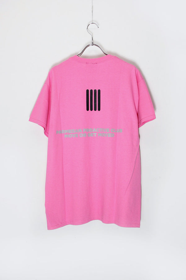 MADE IN USA/NYC S/S PRINT T-SHIRT / PINK [SIZE: M USED]