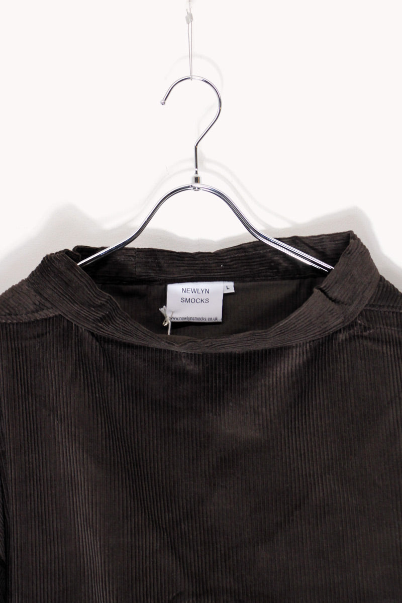 CORDUROY SMOCK ROUND NECK / DARK BROWN [NEW]