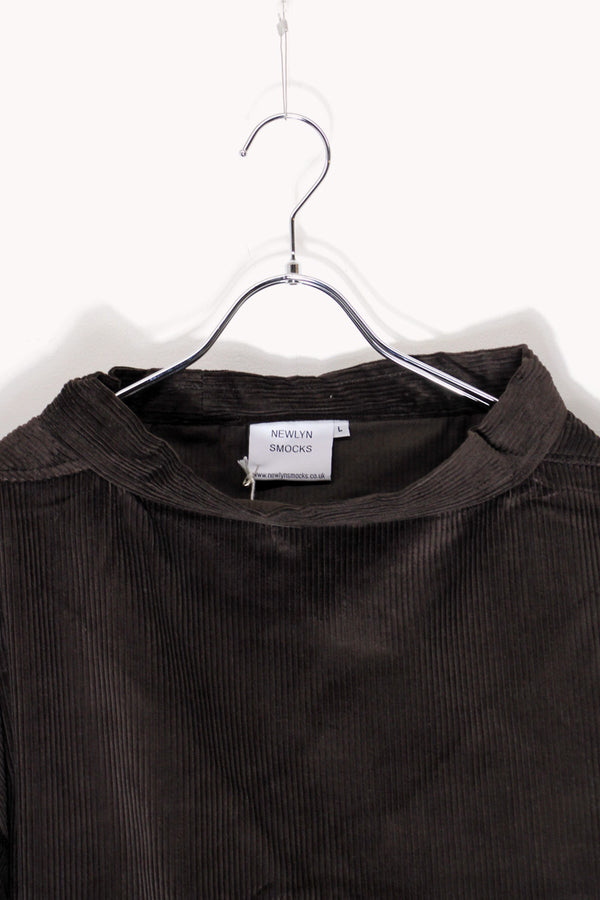 CORDUROY SMOCK ROUND NECK / DARK BROWN [NEW]