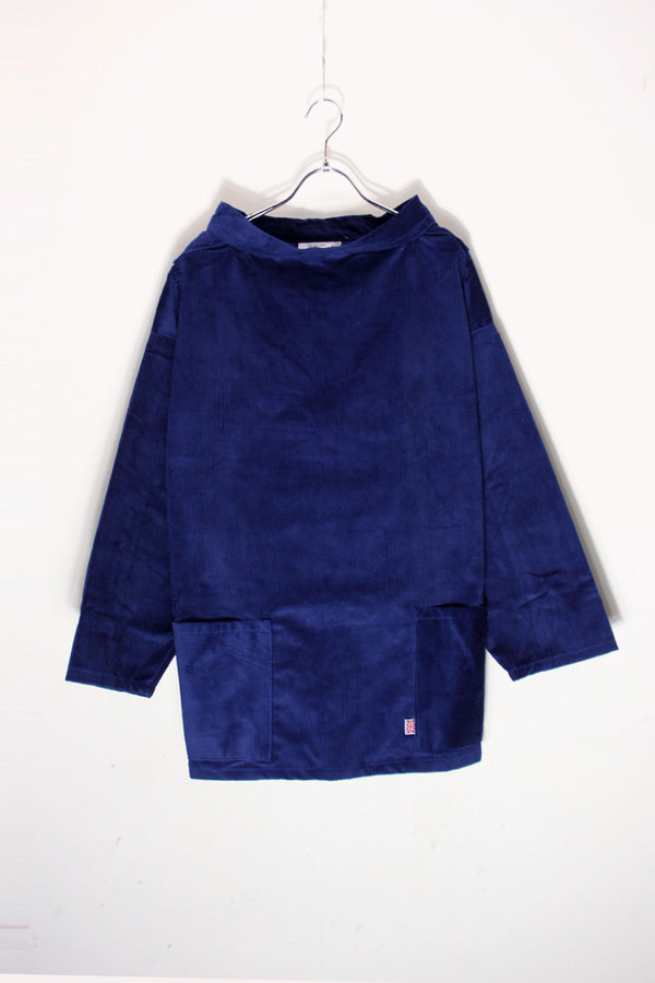 CORDUROY SMOCK ROUND NECK / NAVY BLUE [NEW]