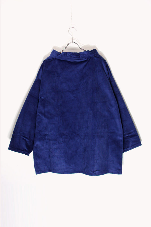 CORDUROY SMOCK ROUND NECK / NAVY BLUE [NEW]