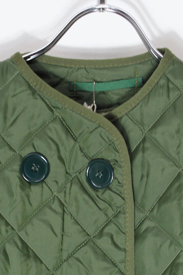 QUILTING LINER JACKET / OLIVE [SIZE: XL Equivalent DEADSTOCK/NOS]