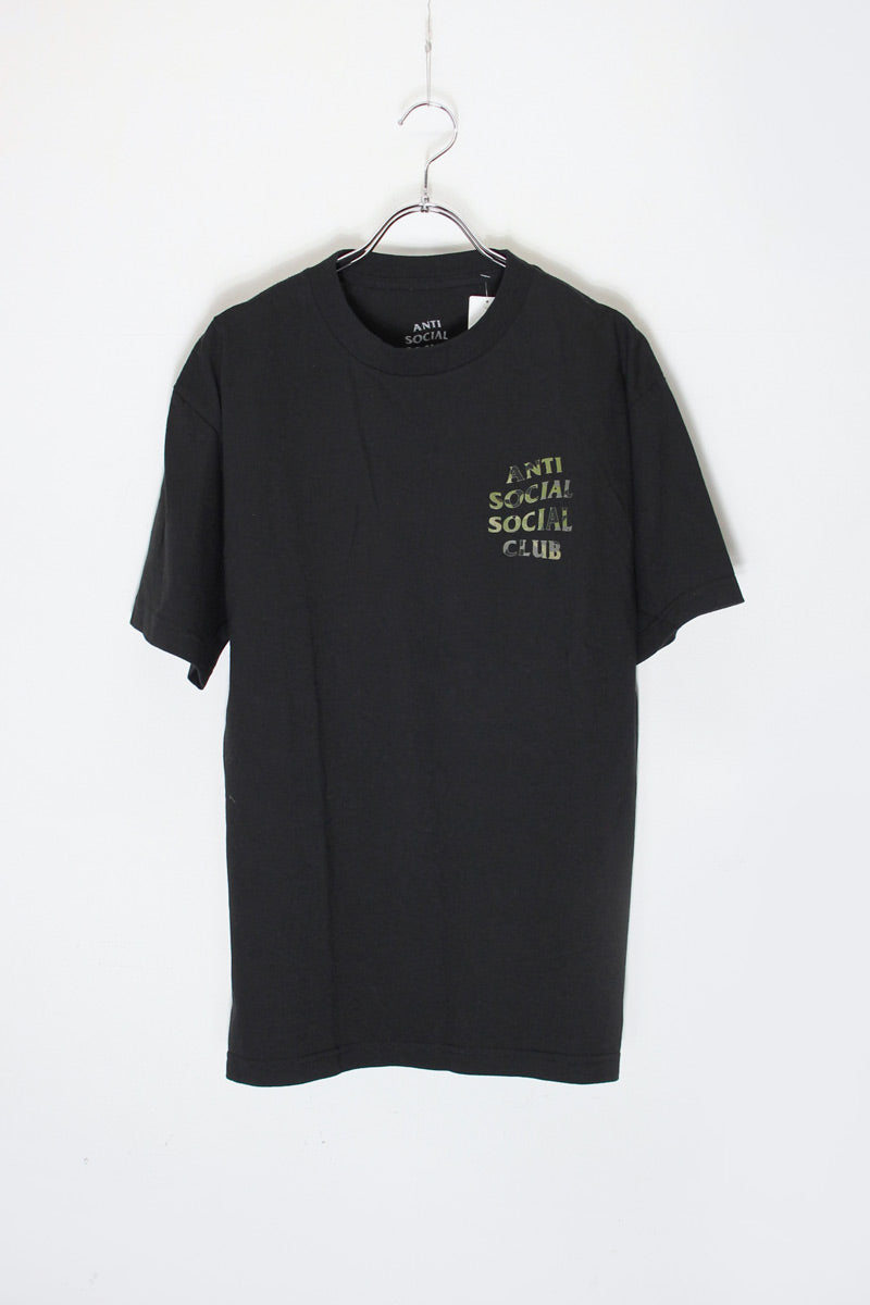 MADE IN USA S/S LOGO T-SHIRT / BLACK/CAMO [SIZE: M USED]