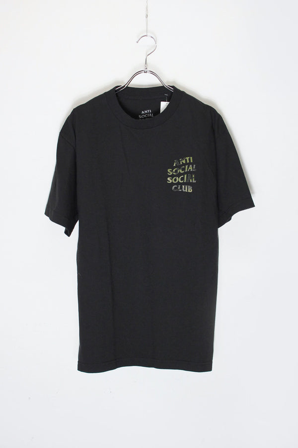 MADE IN USA S/S LOGO T-SHIRT / BLACK/CAMO [SIZE: M USED]