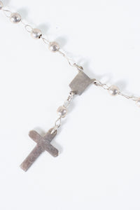 MADE IN MEXICO 925 SILVER T-BAR ROSARY BRACELET [ONE SIZE USED]