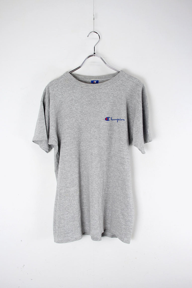 MADE IN USA 90'S ONE POINT TEE SHIRT / HEATHER GRAY [SIZE: L USED]