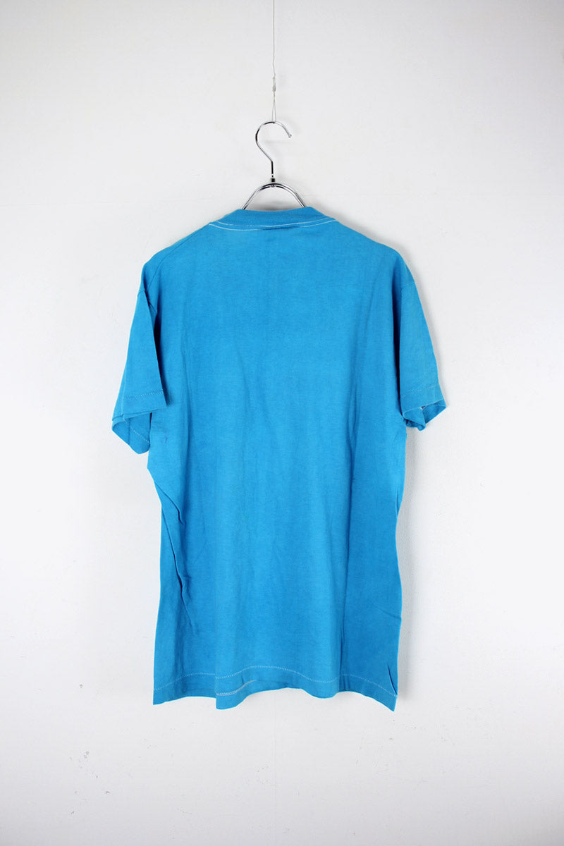 MADE IN USA 90'S TIE-DYE TEE SHIRT / BLUE [SIZE: XL USED]
