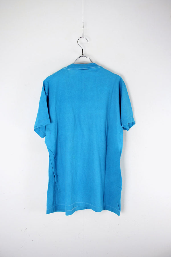 MADE IN USA 90'S TIE-DYE TEE SHIRT / BLUE [SIZE: XL USED]