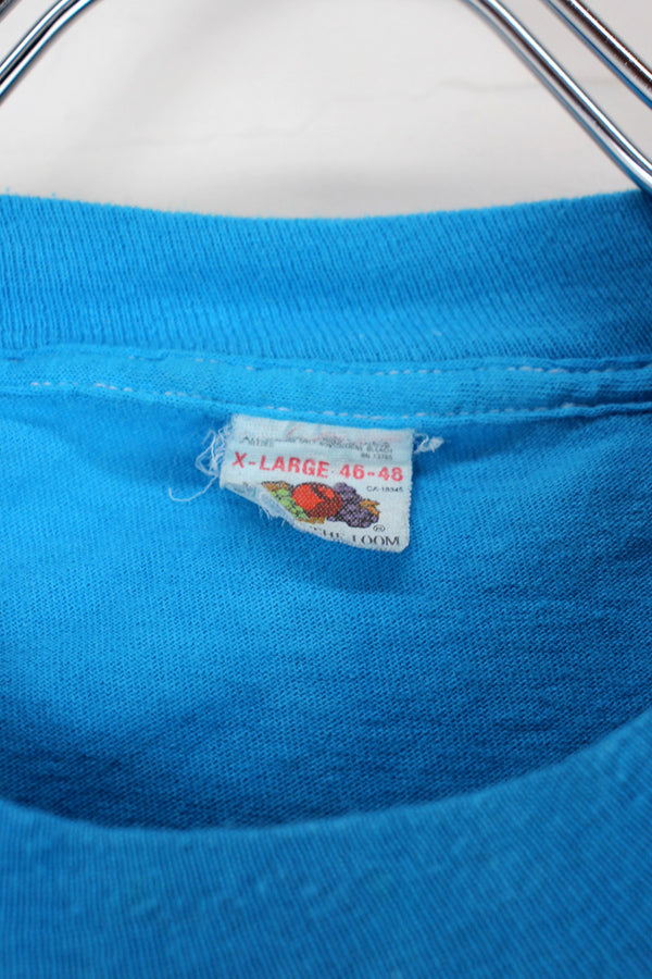 MADE IN USA 90'S TIE-DYE TEE SHIRT / BLUE [SIZE: XL USED]