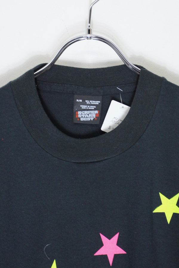 MADE IN CANADA 90s S/S SKY DOME T-SHIRT / BLACK/PINK [SIZE: XL USED]