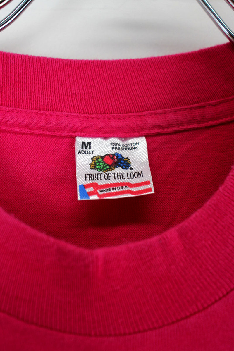 MADE IN USA 90'S FT LAUDERDALE TEE SHIRT / PINK [SIZE: M USED]