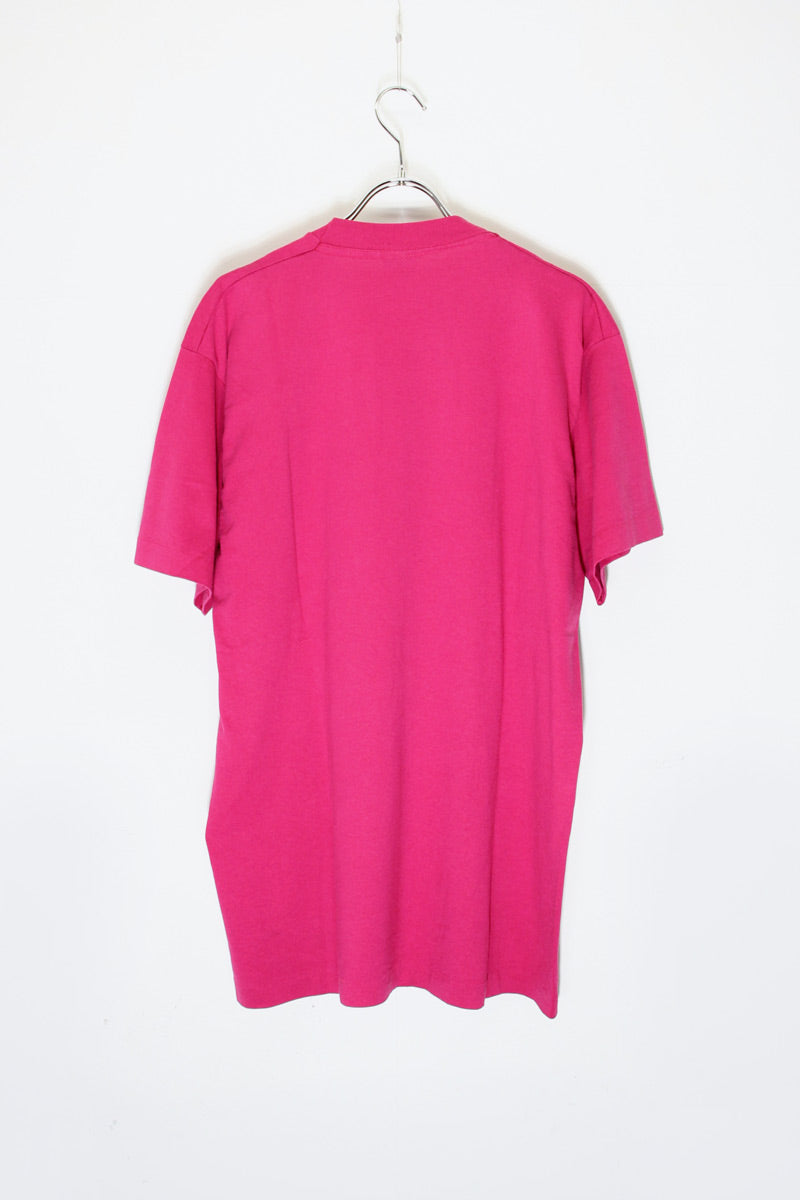 MADE IN USA 90'S S/S BLUE SPRING CAVERNS T-SHIRT / PINK [SIZE: L USED]