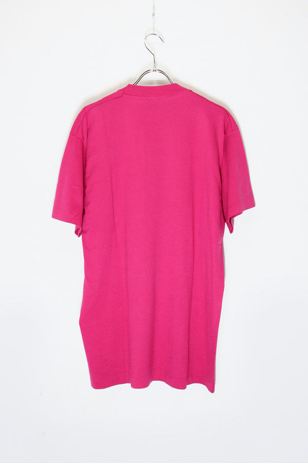 MADE IN USA 90'S S/S BLUE SPRING CAVERNS T-SHIRT / PINK [SIZE: L USED]